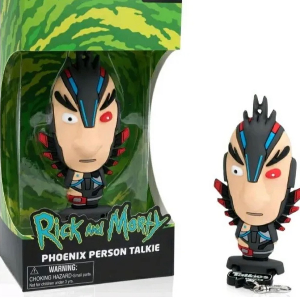 Rick & Morty Cyborg Phoenix Bird Person Talkies, Stand or Bag Hanging Tag
